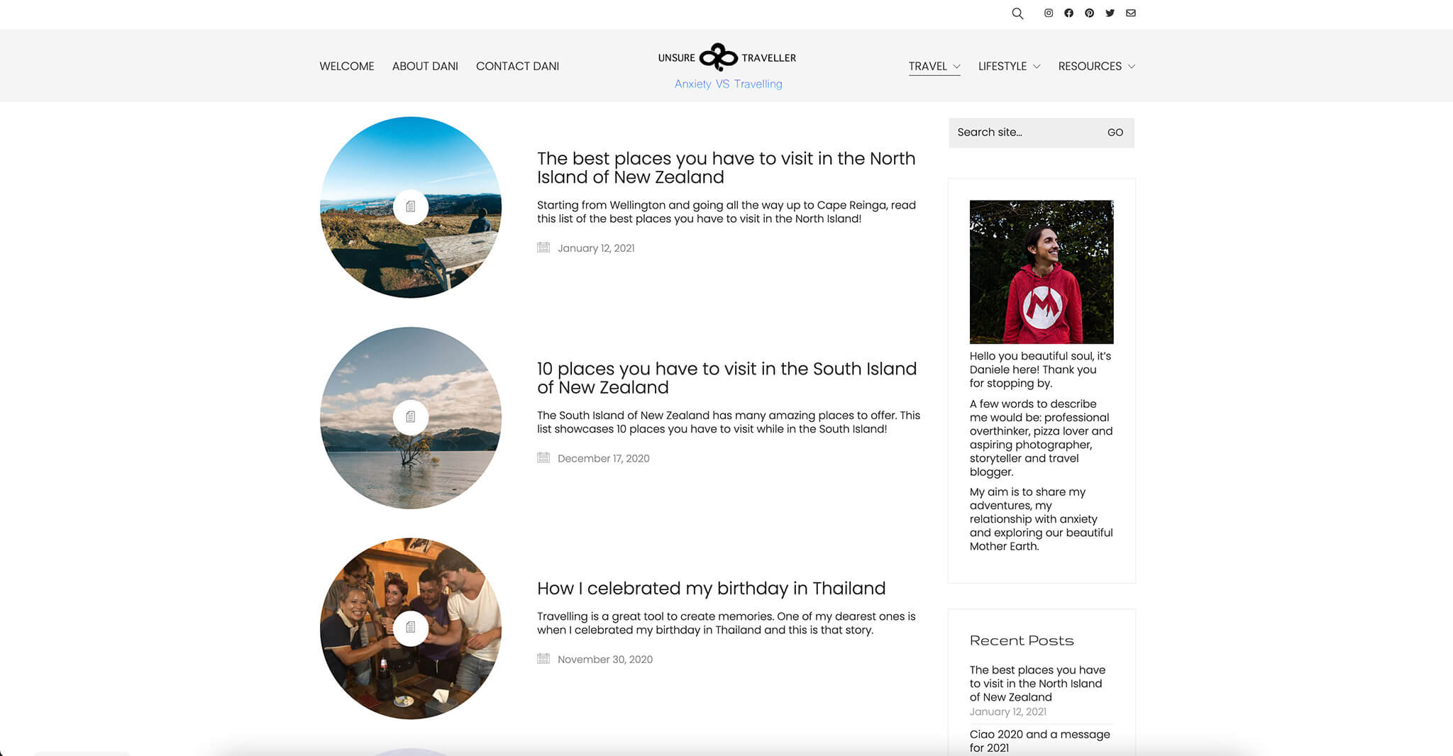 unsure traveller website
